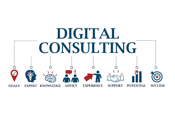 digital consulting cartoon image - Adam Group