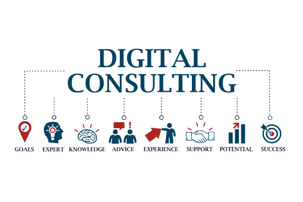 digital consulting cartoon image - Adam Group